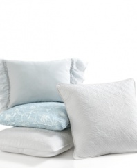 Delicate quilted details embellish this throw pillow from Lauren by Ralph Lauren for sumptuous style and texture. Center back button closure.