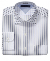 You can't get any more classic than this crisply striped dress shirt from Tommy Hilfiger.