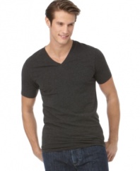 This V-neck from HUGO by Hugo Boss is slightly deeper than usual while holding fast to its classic good looks.