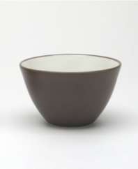 Crafted from versatile stoneware, this mini bowl is perfect for casual dining and elegant entertaining. The deep chocolate brown color enriches any tabletop while the classic shape makes this bowl a practical choice.