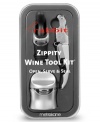 Get to the good stuff. Pop the cork and fill a glass in a snap with the Rabbit Zippity wine tool kit from Metrokane. An air-tight sealer saves leftover wine for another day.