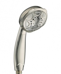 Personalize your shower with this Conair handheld showerhead, featuring eight different water power settings for you to choose from. Nickel finish.