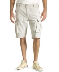 Get active, stay comfortable. These Levi's cargo shorts will have no problem keeping up with you all day long.