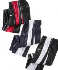 A slam-dunk favorite! You're sure to score points when you give him these mesh Nike basketball pants!