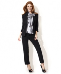 The modern skinny silhouette comes to suiting! Nine West's pants offer fashionable office style.