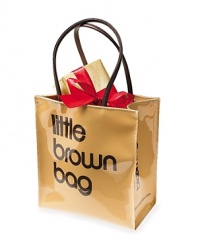 Our exclusive Little Brown Bag. Everyone's favorite Bloomies souvenir. Water-resistant plastic reproduction of our Little Brown Bag. Durable, easy to clean and great for everyday use.