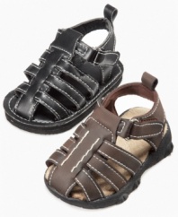 These go-with-anything sandals from ABG Accessories are perfect for getting him out the door quick.