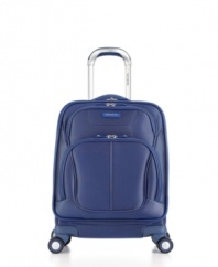 Just going for a quick spin? Meet your travel mate-set on four dual spinner wheels, this rolling tote provides excellent mobility for short trips and quick getaways. A padded laptop area and easy-access main compartment, with removable organizer, bring order to the business at hand. 10-year warranty. Qualifies for Rebate