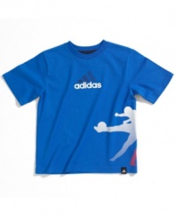 Get him the a-list activewear he needs with this performance tee from adidas.