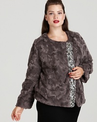 Opt for old Hollywood glamour in this opulent Prairie New York jacket.