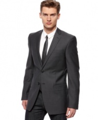 Complete your dress look with this sophisticated sport coat from DKNY.