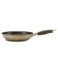 Soon to become your go-to pan for frying and sautéing, this deep-walled French skillet s crafted in bronze-hued, hard-anodized aluminum with an exclusive nonstick coating ready to lend versatility to almost any culinary endeavor. Limited lifetime warranty.