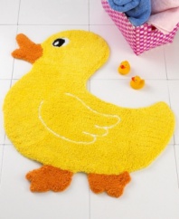 Give your little rubber ducky some pals with the Paradigm Duck Accessories collection. This cheery orange-billed duck rug will quack up the kids or add a bit of fun to the guest bathroom.