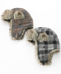 Get the right gear for the coming cold. This hat from American Rag is the layer you'll like.