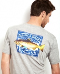 Get the freshest catch you can with this weekend-ready tee from Nautica.