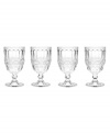 Past meets present. A beautiful scrolling pattern and fluted accents in heavy crystal make Modern Vintage Prosperity iced beverage glasses a standout addition to any table. From the Godinger drinkware collection.