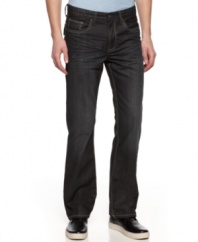 Walk a straight line with these Kenneth Cole reaction jeans.