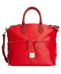 Classic style needs no more than rich color and a great shape. This bag has both - plus details!