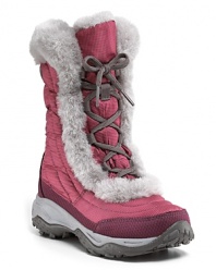 A winter walk-around favorite, these North Face® fur boots deliver down warmth and exquisite comfort in a durable, day-to-day construction.