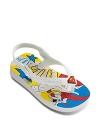 Rubber sandals with a Superman printed footbed, the perfect shoe for your little superhero.