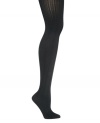 Get the cuteness of cable knit without the bulk of sweater tights. Silky microfiber tights by Berkshire.