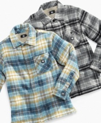 This plaid shirt with faux-fur inner lining from DC Shoes is a perfect replacement for when his favorite hoodie is in the wash.