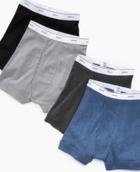 Cotton? Check. Comfy? Check. The perfect fit? Check. Count on Jockey to cover all the bases with this two-pack of boxer briefs.
