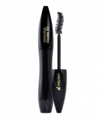 Get instant lash drama in a single coat with this ultra volume-boosting mascara that'll take lashes from so-so to show-stopping. The full contact brush, with its S-shaped curve, grasps and loads lashes for a fanned out, full body fringe. Lancôme's luxe Texturizing Complex features highly saturated waxes and intense black pigments for maximum lash volume. The triple coating system delivers a fluid and creamy application to quickly and easily build big, battable lashes that won't clump or flake. Benefits: