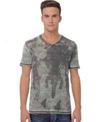 Give your stable of standards a remix. This graphic tee from Buffalo David Bitton is your all-weekend wonder.