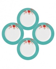 Make any meal sing with these irresistible dessert plates. A splash of bright watercolor-inspired birds and florals adorn bone china. Built for lasting luster and strength, the Chirp collection of dinnerware and dishes from Lenox goes from oven to freezer to dishwasher to the table. Qualifies for Rebate