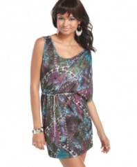 Add street edge to your bevy of party dresses in this chain print style from Apple Bottoms!