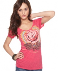 This light-as-air tee with a vintage-inspired graphic is a bohemian essential, from Lucky Brand Jeans.