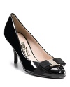 A lacquered and luxe style from Italian footwear mastermind Salvatore Ferragamo.