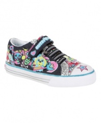 Time for her to sparkle in the spotlight with these graphic print shoes from Stride Rite.