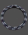 Strike a romantic mood with this lovely necklace of deep-sea blue cultured freshwater pearls (7-8 mm). Approximate length: 36 inches.