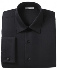 Great for formal occasions or just an important sales call, this textured Kenneth Cole New York dress shirt is a must-have for sophisticated style.