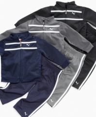 Your future Olympian will look the part in these sporty tracksuit sets from Puma.