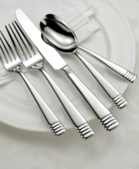 Oneida introduces new Zest to casual dining. Flatware and serving pieces crafted in polished stainless steel with smooth handles and banded tips ensure ultra-sophisticated tables.