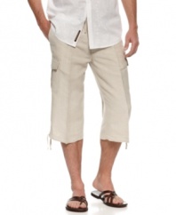 Go long this season. In a cool clam-digger style, these Cubavera shorts redefine your summer style.