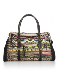 Spice up your handbag collection with this vibrant printed satchel by The Sak. With an eye-catching print, antique hardware and an easy everyday silhouette, this lively design will add interest to any look.