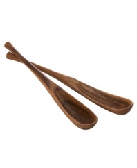 These graceful salad servers are a perfect match for the Dansk Wood Classics Salad Bowl. Designed by Swedish designer Jens Quistgaard.