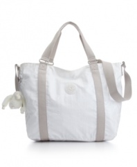 Kipling's latest generously sized tote goes anywhere and everywhere...to work, the gym, shopping and overnights, too!