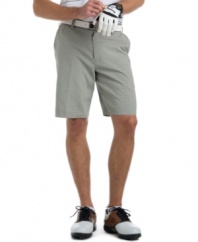 Dry good. These performance shorts from Izod have moisture-wicking properties for optimal comfort.
