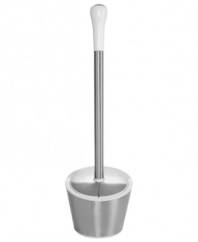 Allowing for discrete storage, the Stainless Steel plunger from Oxo features a canister that automatically springs open when the plunger is lifted and neatly stores it when not it use. Plunger has a flat top surface for a comforter grip and the canister includes a drip tray that catches excess water and ventilation slots so water quickly evaporates.