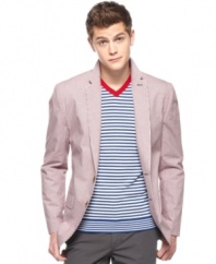 Boring blazer style stops here with this hip and preppy sport coat from Sons of Intrigue.