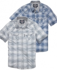 These plaid woven shirts from Ecko Unltd are ready to set you a part from the rest with your hip spring style.