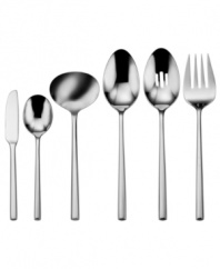 The straight and narrow. The Diameter hostess set boasts a streamlined silhouette and radiant shine in premium stainless steel, a sleek and sturdy solution for modern table settings. Complements Oneida flatware.