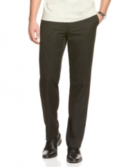 Ever-versatile, these Calvin Klein straight-fit pants will be a staple in your wardrobe for years to come.