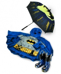 Neither wind or rain can stop him! A batman rain jacket is just what your little superhero needs to conquer the bad weather.