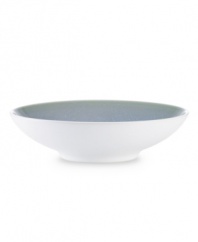 With clean lines and splashes of cool blue, the Kealia cereal bowl dishes out casual fare with modern elegance, plus all the convenience of dishwasher- and microwave-safe stoneware from Noritake.